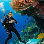 다이빙 강사 필수 이론 과목 정리 - **Prompt 1: Underwater Buoyancy Demonstration** "A highly skilled and calm scuba diving instruct...