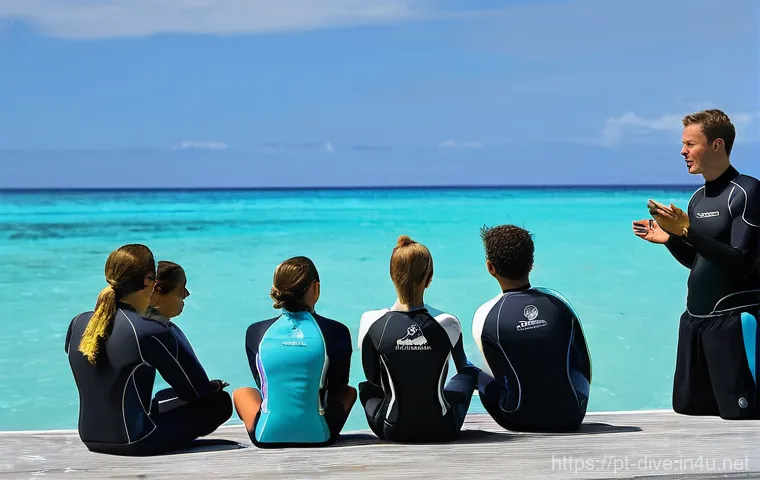 다이빙 강사 필수 이론 과목 정리 - **Prompt 2: Marine Conservation Dive** "A team of diverse, responsible scuba divers, male and fe... 다이빙 강사 필수 이론 과목 정리 - **Prompt 2: Marine Conservation Dive** "A team of diverse, responsible scuba divers, male and fe...